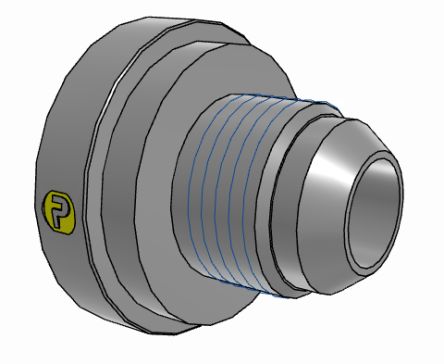 Parker Hydraulic Straight Threaded Reducer UNF 1 5/8-12 Female to UNF 7/8-14 Male, 20-10TRTXS [20-10TRTXS]; 274-5758