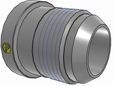 Parker Hydraulic Straight Threaded Reducer UNF 1 5/8-12 Female to UNF 1 5/16-12 Male, 20-16TRTXS [20-16TRTXS]; 274-5771