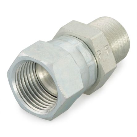 Parker Straight Female 37° JIC Flare Swivel to Male NPT/NPTF, 4 F6X-S [4 F6X-S]; 274-5815