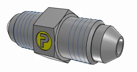 Parker UNF 7/16-20 Male to UNF 7/16-20 Male, 4HMTXS [4HMTXS]; 274-5840