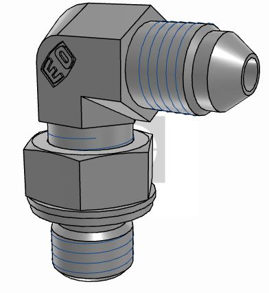 Parker Hydraulic Male Stud M12 Male to UNF 7/16-20 Male, 4M12C8OMXS [4M12C8OMXS]; 274-5845