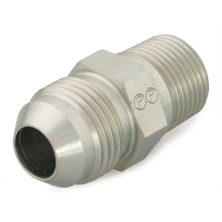 Parker Straight Male 37° JIC Flare to Male BSPT, 5-4F3MXS [5-4F3MXS]; 274-5854