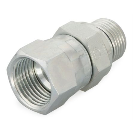 Parker Straight Female 37° JIC Flare Swivel to Male BSPP, 5-4F642EDMXS [5-4F642EDMXS]; 274-5856