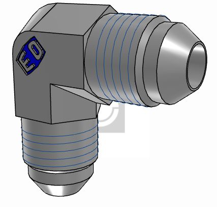 Parker Hydraulic Elbow Compression Tube Fitting UNF 1/2-20 Male to UNF 1/2-20 Male, 5EMTXS [5EMTXS]; 274-5863