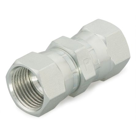 Parker Straight Female 37° JIC Flare Swivel to Female 37° JIC Flare Swivel, 8 HX6-S [8 HX6-S]; 274-5927