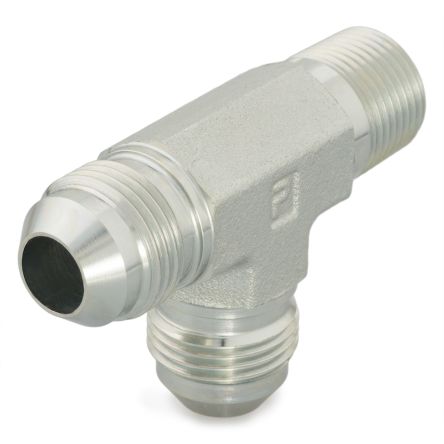 Parker Tee Male 37° JIC Flare to Male NPT/NPTF, 8-8-8 RTX-S [8-8-8 RTX-S]; 274-5942