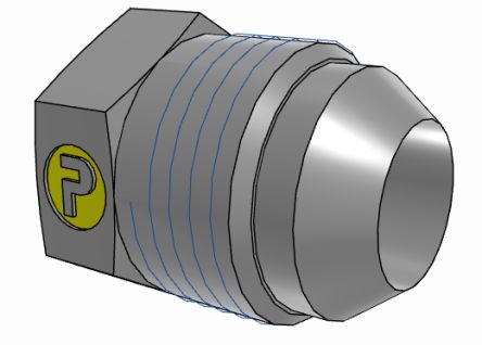 Parker End Cap 12mm x 24mm [8PNMTXS]; 274-5968