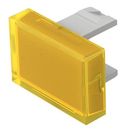 EAO Yellow Rectangular Push Button Lens for Use with Push Button [01-901.4]; 274-8302