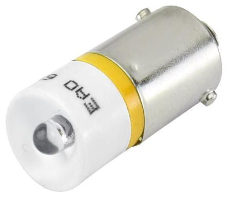 EAO Yellow LED LED Reflector Bulb, 28V ac/dc, 270mcd [10-2513.1144]; 274-8316