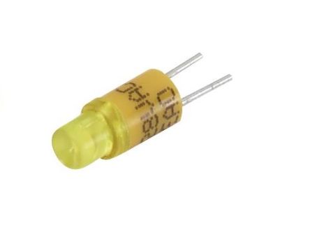 EAO Yellow LED LED Reflector Bulb, 28V ac/dc, 270mcd [10-2613.1074]; 274-8323