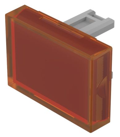 EAO Orange Rectangular Push Button Lens for Use with Push Button [31-903.3]; 274-8356