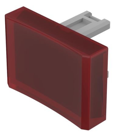 EAO Red Rectangular Push Button Lens for Use with Push Button [31-904.2]; 274-8357