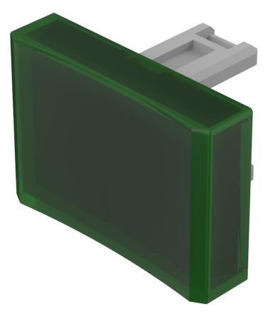 EAO Green Rectangular Push Button Lens for Use with Push Button [31-904.5]; 274-8358