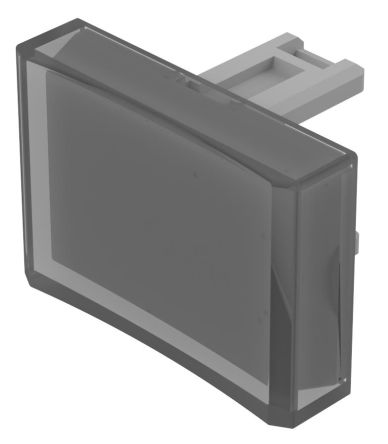 EAO Clear Rectangular Push Button Lens for Use with Push Button [31-904.7]; 274-8359