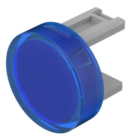 EAO Blue Round Push Button Lens for Use with Push Button [31-931.6]; 274-8361