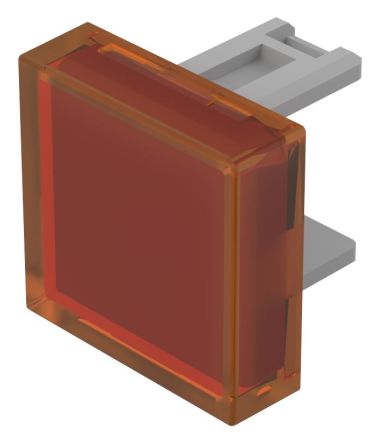 EAO Orange Square Push Button Lens for Use with Push Button [31-953.3]; 274-8364