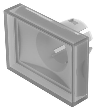 EAO White Rectangular Push Button Lens for Use with Push Button [51-901.9]; 274-8386