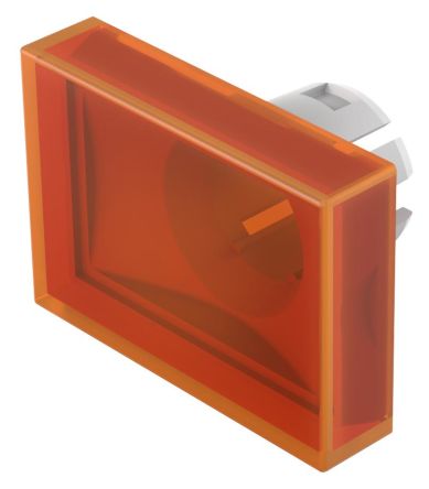 EAO Orange Rectangular Push Button Lens for Use with Push Button [51-903.3]; 274-8387