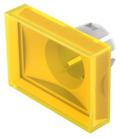 EAO Yellow Rectangular Push Button Lens for Use with Push Button [51-903.4]; 274-8388