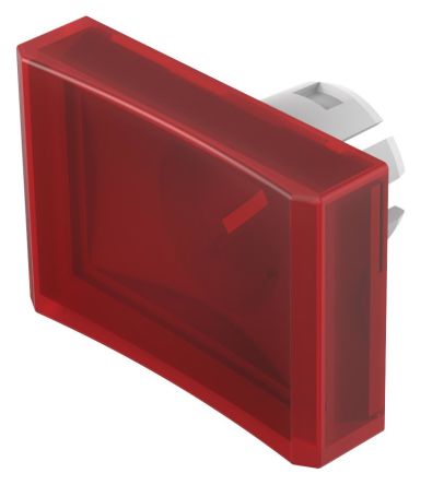 EAO Red Rectangular Push Button Lens for Use with Push Button [51-904.2]; 274-8390