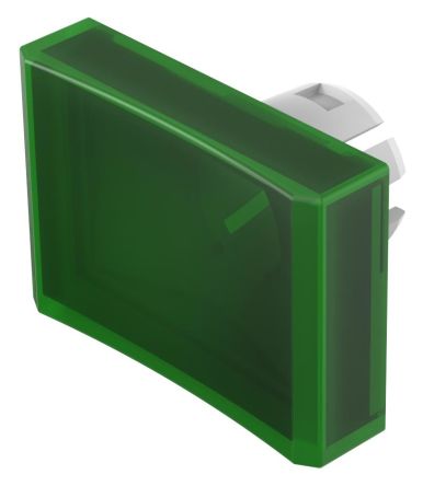 EAO Green Rectangular Push Button Lens for Use with Push Button [51-904.5]; 274-8391
