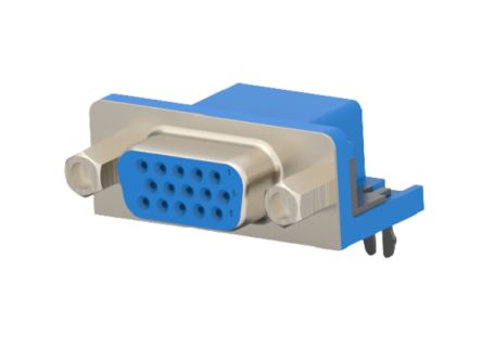 TE Connectivity 2311586 15 Way Board Mount D-sub Connector Receptacle, 2.29mm Pitch, with Boardlock [2311586-4]; 274-8563
