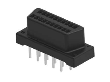 TE Connectivity 5174215 20 Way Vertical Board Mount PCB D-sub Connector Receptacle, 1.27mm Pitch, with Through Hole - [5174215-5]; 274-8568