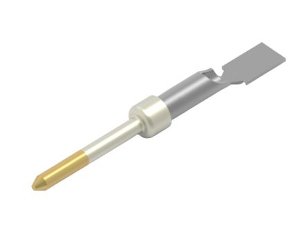 TE Connectivity, AMPLIMITE Series, PIN Solder D-sub Connector Contact, Gold Pin, 0.8 → 0.9 mm² [66570-2]; 274-8589