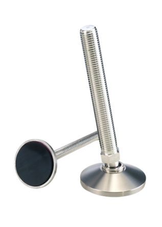 Nu-Tech Engineering M20 75mm Dia. Stainless Steel Levelling Adjustable Foot, 1750kg Static Load Capacity 10° Tilt Angle [A087/012]; 274-8743
