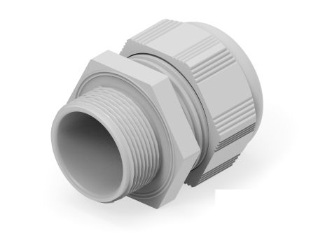 Entrelec 1SNG Series Light Grey PA 6 Cable Gland, M32 Thread, 18mm min., 25mm max., IP66, IP68 [1SNG601115R0000]; 274-8938