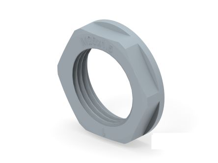 Entrelec Grey UL 94 V2 PA 6 Cable Gland Locknut, M20 Thread [1SNG607008R0000]; 274-8947