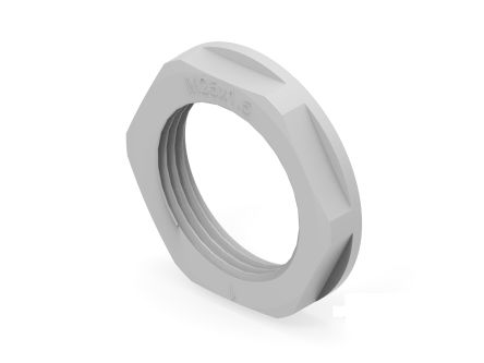 Entrelec Light Grey UL 94 V2 PA 6 Cable Gland Locknut, M25 Thread [1SNG607010R0000]; 274-8949