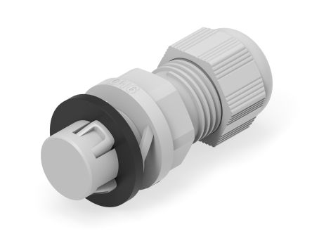 Entrelec 1SNG Series Light Grey PA 6 Cable Gland, 3mm min., 10mm max., IP66, IP68 [1SNG622001R0000]; 274-8995