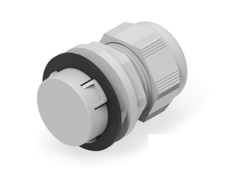 Entrelec 1SNG Series Light Grey PA 6 Cable Gland, 16mm min., 28mm max., IP66, IP68 [1SNG622031R0000]; 274-9003
