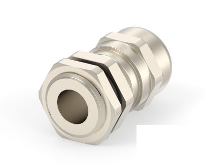 Entrelec 1SNG Series Brass Brass, CR, NBR, PA 6 Cable Gland, M16 Thread, 4mm min., 8mm max., IP66, IP68 [1SNG625005R0000]; 274-9005