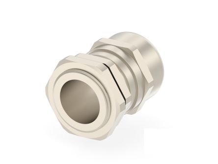 Entrelec 1SNG Series Brass Brass, CR, NBR, PA 6 Cable Gland, M25 Thread, 11mm min., 17mm max., IP66, IP68 [1SNG625023R0000]; 274-9010