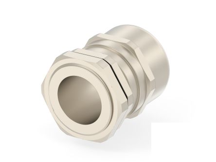 Entrelec 1SNG Series Brass Brass, CR, NBR, PA 6 Cable Gland, M32 Thread, 15mm min., 21mm max., IP66, IP68 [1SNG625033R0000]; 274-9012