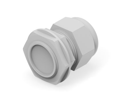 Entrelec 1SNG Series Light Grey PA 6 Cable Gland, M32 Thread, 15mm min., 21mm max., IP66, IP68 [1SNG626091R0000]; 274-9043