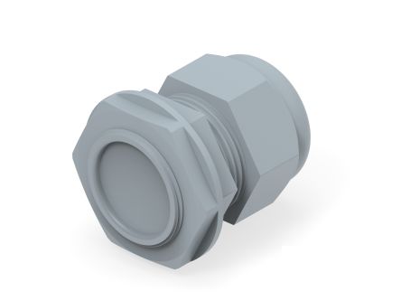 Entrelec 1SNG Series Grey PA 6 Cable Gland, M32 Thread, 15mm min., 21mm max., IP66, IP68 [1SNG626092R0000]; 274-9046
