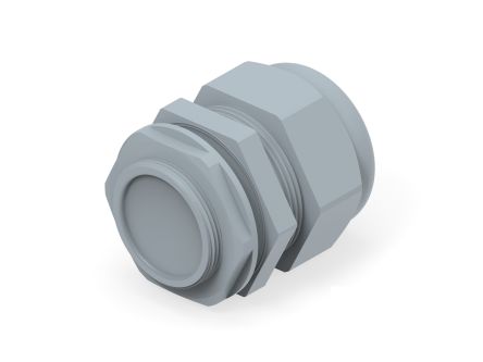 Entrelec 1SNG Series Grey PA 6 Cable Gland, M40 Thread, 22mm min., 32mm max., IP66, IP68 [1SNG626116R0000]; 274-9052