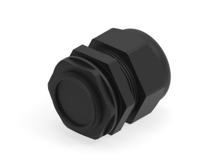 Entrelec 1SNG Series Black PA 6 Cable Gland, M40 Thread, 22mm min., 32mm max., IP66, IP68 [1SNG626117R0000]; 274-9053