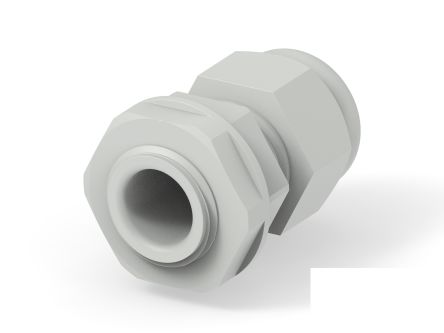 Entrelec 1SNG Series Light Grey PA 6 Cable Gland, PG9 Thread, 4mm min., 8mm max., IP66, IP68 [1SNG626145R0000]; 274-9056