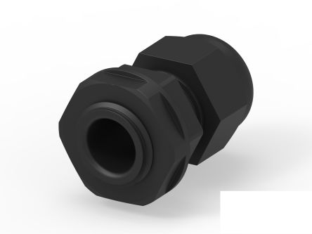 Entrelec 1SNG Series Black PA 6 Cable Gland, PG9 Thread, 4mm min., 8mm max., IP66, IP68 [1SNG626147R0000]; 274-9058