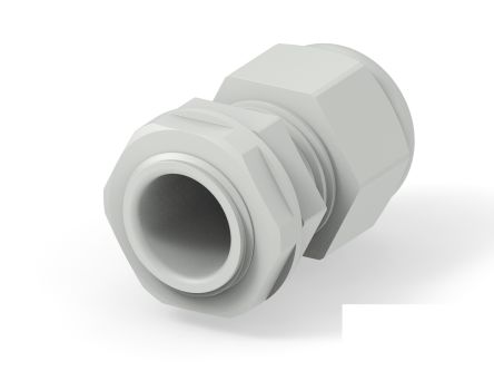 Entrelec 1SNG Series Light Grey PA 6 Cable Gland, PG11 Thread, 5mm min., 10mm max., IP66, IP68 [1SNG626151R0000]; 274-9059