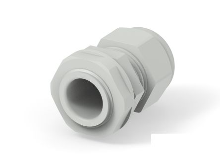 Entrelec 1SNG Series Light Grey PA 6 Cable Gland, PG13.5 Thread, 6mm min., 12mm max., IP66, IP68 [1SNG626157R0000]; 274-9065