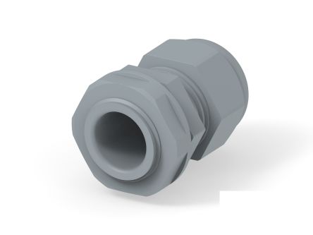 Entrelec 1SNG Series Grey PA 6 Cable Gland, PG13.5 Thread, 6mm min., 12mm max., IP66, IP68 [1SNG626158R0000]; 274-9067