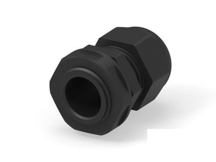 Entrelec 1SNG Series Black PA 6 Cable Gland, PG13.5 Thread, 6mm min., 12mm max., IP66, IP68 [1SNG626159R0000]; 274-9070