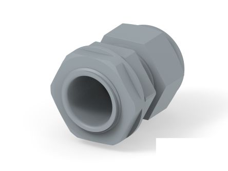 Entrelec 1SNG Series Grey PA 6 Cable Gland, PG16 Thread, 10mm min., 14mm max., IP66, IP68 [1SNG626164R0000]; 274-9075