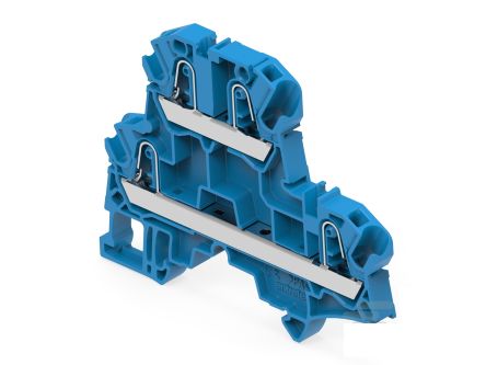 Entrelec 1SNK706220R0000 ENTRELEC SNK Series Blue, 4mm², 2-Level, Push In Termination [1SNK706220R0000]; 274-9094