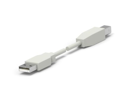 TE Connectivity , Male USB A to Male USB B, 1m [1487587-1]; 274-9677